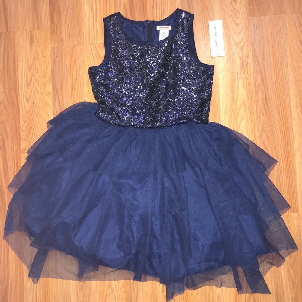Nanette Lepore Girl’s Sparkly Fit and Flare Dress